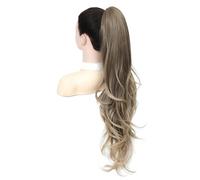 Ponytail Cheveux Extension de queue de cheval à pince à griffes de 26 pouces for femmes, extensions de cheveux ondulés bouclés et ondulés ponytail extension(T8B-22)