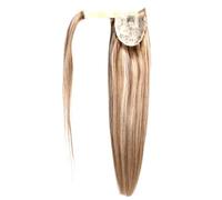 Ponytail Extension 16"-24" Extension de queue de cheval cheveux humains, postiche à clipser Remy Stragiht for un usage quotidien(P8/613,18inch)
