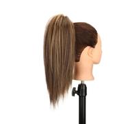 Ponytail Extension 16" Claw Clip in Ponytail Hair Extensions for Women,Fluffy Natural Looking Synthetic Long Straight Hairpiece for Daily Use(4H27)