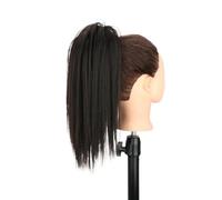 Ponytail Extension 16" Claw Clip in Ponytail Hair Extensions for Women,Fluffy Natural Looking Synthetic Long Straight Hairpiece for Daily Use(2)