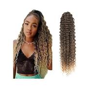 Ponytail Extension 24 Inch Curly Ponytail Extensions Synthetic Deep Wave Drawstring for Black Women Human Hair Feeling With Clip In Thick Natural Hairpiece(1BT27)