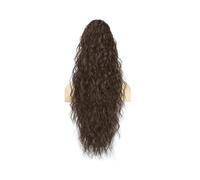 Ponytail Extension 26" Long Wavy Pony Tails Hair Extensions for Women Fluffy Natural Looking Synthetic Claw Ponytails for Daily Use(Brown)