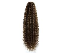 Ponytail Extension 30inch Long Curly Ponytail Extension,Synthetic Water Wave Drawstring Thick Pony Tail for Women with 2 Clips(P4-27)