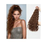 Ponytail Extension Curly Ponytail Extension with Hair Tie Hair Natural Wig Elastic Band Wave Fake Ponytail Wigs Accessories for Women Daily 18 Inch(2M30)