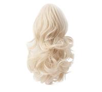 Ponytail Extension Extension de cheveux courte queue de cheval, 25 cm, à clipser, ondulée, bou synthétique, for femme(60)