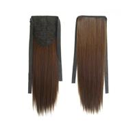 Ponytail Extension Extension de cheveux en queue de cheval lisse, queue de cheval mate réaliste sans couture for femme, usage quotidien(Light Brown,55CM)