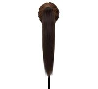 Ponytail Extension Extension de queue de cheval à pince à cheveux humains, extensions de queues de cheval longues et droites for femmes(#2,20 inch 120g)