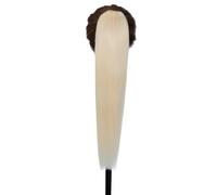 Ponytail Extension Extension de queue de cheval à pince à cheveux humains, extensions de queues de cheval longues et droites for femmes(#60,16 inch 105g)