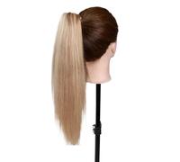 Ponytail Extension Extension de queue de cheval à pince à cheveux humains, extensions de queues de cheval longues et droites for femmes(P12/613,22inch 120g)