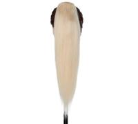 Ponytail Extension Extension de queue de cheval à pince, cheveux humains, longues queues de poney droites, cheveux brésiliens for femmes(#60,22 inch)
