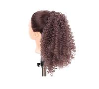 Ponytail Extension Extension Queue Cheva Femmes Noires, Perruque Bouclée À Cordon Serrage 35 Cm, Extensions Synthétiques Courtes Afro Crépues Usage Quotidien(Blonde)
