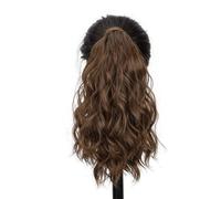 Ponytail Extension Extension queue de cheval bou enrouler, 35 cm, cheveux synthétiques à clipser, fausses queues de cheval, for femmes, fête, usage quotidien(9)