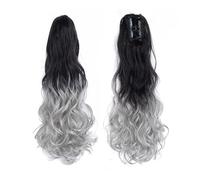 Ponytail Extension Extension Queue De Cheval Ondulée À Clipser, 55 Cm De Long, Bouclée, For Femme, Postiche Naturelle, Queue De Cheval Duveteuse, For Mariage, Usage Quotidien(1BT0906)