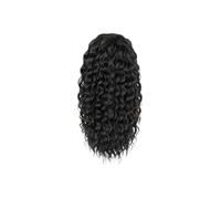 Ponytail Extension Extension queue de cheval synthétique avec cordon de serrage, 45 cm, for femme noire, longue queue de cheval bou afro, for un usage quotidien(1B)
