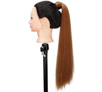 Ponytail Extension Extension queue de cheval synthétique de 55 cm de long, tresse lisse Yaki, à faire soi-même, for femmes et filles, idéale for les fêtes, le cosplay ou le quotidien.(30)
