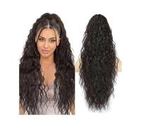 Ponytail Extension Extensions De Cheveux Synthétiques Ondulés De 66 Cm For Femmes, Queues De Cheval Synthétiques Duveteuses Et Naturelles, For Un Usage Quotidien(Black)