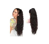 Ponytail Extension Extensions De Queue De Cheval Synthétiques À Clipser, 66 Cm, Longues, Bou s Et Ondulées, For Femmes(Brown)