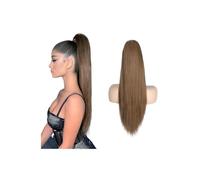 Ponytail Extension Extensions Queue Cheval Longues Queues Et Droites Avec Cordon Serrage, Couleur Marron, Postiche Clipser En, Cheveux Humains For Femmes Filles(24inches)