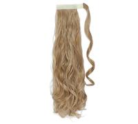 Ponytail Extension Heat Resistant Wavy Synthetic Wrap Around Pony tail Hairpiece for Women Pour un usage quotidien(27-613,24inches)