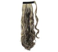 Ponytail Extension Heat Resistant Wavy Synthetic Wrap Around Pony tail Hairpiece for Women Pour un usage quotidien(4AP24,24inches)