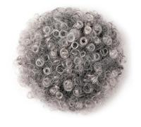 Ponytail Extension Queue de cheval afro à cordon, chignon bouclé crépu, extensions courtes synthétiques, postiches for femmes noires(GREY)