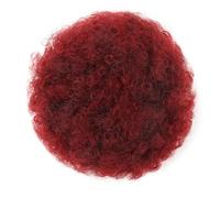 Ponytail Extension Queue de cheval afro à cordon, chignon bouclé crépu, extensions courtes synthétiques, postiches for femmes noires(1B-BUG)