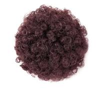 Ponytail Extension Queue de cheval afro à cordon, chignon bouclé crépu, extensions courtes synthétiques, postiches for femmes noires(99J)