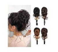 Ponytail Extensions de cheveux chignon décoiffé for femme, queue de cheval courte et bouclée de 25 cm Queue de Cheval Extension(2M33)