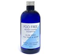 POO FREE Shampooing Cheval Purifiant Tea Tree & Neem - 99% d'Origine Naturelle - pH Équilibré - Spécial Chevaux au Pré & Milieux Boueux - Formule Concentrée - 250m