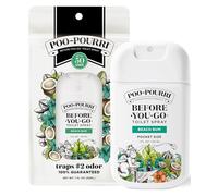 Poo-Pourri Before-You-Go Vaporisateur de toilette Beach Bum, format de poche de voyage - Noix de coco, orchidée et praline grillée