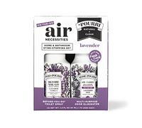 Poo~Pourri + Home~Pourri, Pourri ST9572 Lot de 2 boîtes anti-odeurs pour la maison et la salle de bain, lavande, naturel et propre, adapté aux voyages, 39,7 g