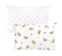 Poocen Lot de 2 taies d'oreiller de 40 x 60 cm en 100 % coton, taies d'oreiller de qualité supérieure, super douces et douces pour la peau
