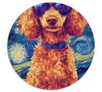 Poodle 1000 Piece Jigsaw Puzzle for Adults Family Challenge Toys Stress Relief Puzzle Cultivate The Spirit of Teamwork for Adults Gifts 1000pcs (67.5x67.5cm)