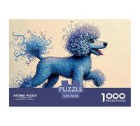 Poodle 1000 Pieces Jigsaw Puzzles for Adults Educhational Games Stress Relieving Entertainment Exercise The Memory of The Brain for Family Decorations 70x50cm/1000pcs