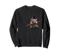 Poodle Dog in The Pocket Witch Hat Halloween Sweatshirt