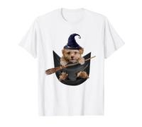 Poodle Dog in The Pocket Witch Hat Halloween T-Shirt Graphique avec Valeur