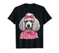 Poodle Dog Love Pink Caniche Propriétaire T-Shirt Graphique avec Valeur