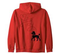 Poodle Dog Lover 50s Sock Hop Rockabilly 1950s Dance Doo Wop Sweat à Capuche