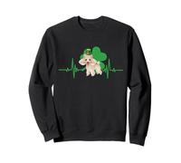 Poodle Dog Lucky Charm Shamrock Funny St Patricks Day Sweatshirt