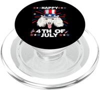 Poodle Dog Patriotic American 4th of July Dogs Lovers PopSockets PopGrip pour MagSafe