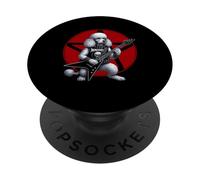 Poodle Heavy Metal Guitare Rock Amoureux des Chiens PopSockets PopGrip Adhésif