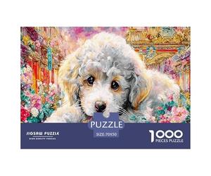 Poodle in City_2 Puzzle 1000 Pièces Educa Jouet en Bois Divertissement Créatif De l'art De La Décoration Jeu Éducatif Challenge Toy pour Adultes Et Enfants À Partir De 12 Ans 70x50cm/1000pcs
