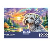 Poodle Miniature 1000 Pièces Puzzle pour Adultes Jeux Éducatifs Divertissement Apaisant Cultiver l'esprit D'équipe Cadeaux pour Adultes 38x26cm/1000pcs