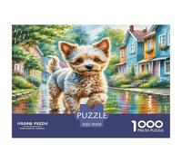 Poodle Miniature Puzzles 1000 Pièces Cadeau Unique Jeu Éducatif Défi Jouet À De Qualité Supérieure Peinture Art pour Adultes Et Enfants À Partir De 12 Ans 70x50cm/1000pcs