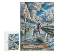 Poodle Miniature Puzzles 1000 Pièces Educa Moderne Pet Mignon Animals Décoration Intérieure Relaxant pour Adultes Et Enfants Assemblage Amusant Challenge 3D 300 PCS