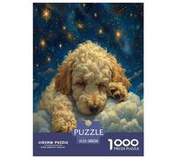 Poodle Puzzle 1000 Pièces Cadeau Unique Jeu Éduchatif Challenge Toy À De Qualité Supérieure Peinture Art pour Adultes Et Enfants À Partir De 12 Ans 38x26cm/1000pcs