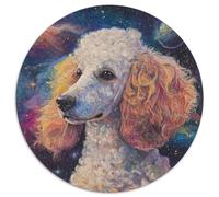 Poodle Puzzle Rond 1000 Pièces Enfants Inspirational Voyage Célèbres Unique Décompression Impossible' Pression Réduite Familial 1000pcs (67.5x67.5cm)