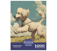 Poodle Puzzles 1000 Pièces Cadeau Unique Jeu Éduchatif Challenge Toy À De Qualité Supérieure Peinture Art pour Adultes Et Enfants 70x50cm/1000pcs