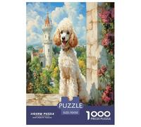 Poodle Puzzles 1000 Pieces Cadeau Unique Jeu Éduchatif Défi Jouet À De Qualité Supérieure Peinture Art pour Adultes Et Enfants À Partir De 12 Ans 70x50cm/1000pcs
