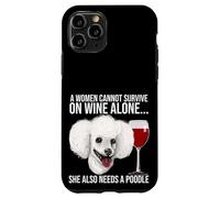 Poodle Wine Lover Gift for Her Coque pour iPhone 11 Pro